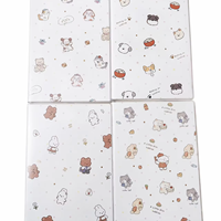 En stock, cahiers A5 avec couverture en EVA à imprimé animal mignon, logo personnalisé, cadeau pour enfants, cahiers en vrac pour l'école