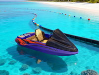Mini bateau de karting électrique, vitesse maximale 55 km/h, bateau de loisirs rapide, LLDPE pour les sports nautiques, course en lac ou en mer