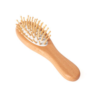 <span class=keywords><strong>Brosse</strong></span> démêlante professionnelle en bambou naturel, écologique, <span class=keywords><strong>de</strong></span> petite taille, avec coussin massant pour le cuir chevelu, gravée au laser, pour cheveux (OEM) - Product Image 4