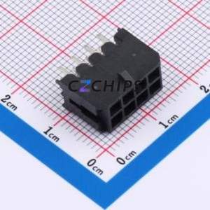 ZX-MX3.0-2-4PZZ Wire-to-Board Pin Header Through hole Component (THT),P=3mm Connector 2x4P 3mm Through Hole Micro-Fit (MX 3.0) - Product Image 1