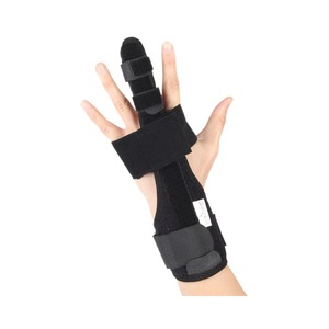 Attelle de fixation des doigts respirante, orthèse de rééducation pour le pouce, le médiolain, le ringet et le petit doigt, support universel gauche/droite - Product Image 5