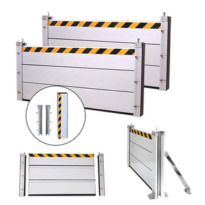 Barrières de protection portables pour la maison Panneaux étanches de nouveau type Barrières d'inondation de porte Barrières de protection en métal - Product Image 1