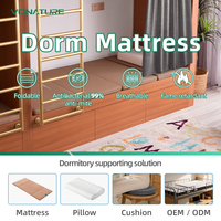 Matelas pliants orthopédiques modernes Vonature avec coussinets rafraîchissants, ignifuges, respirants, lavables et recyclables pour dortoirs (OEM/ODM)