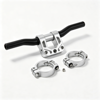 Guidon en aluminium 1 1/8 (31,8 mm) léger et haute résistance, usiné CNC, compatible EDM, pour vélos de route et VTT |   OEM