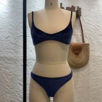 À la mode taille haute femmes velours maillot de bain luxe Micro Bikini séchage rapide caractéristique longue grande taille Micro soutien-gorge maille en gros