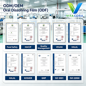 Bandes de film orales hydrosolubles à l'<span class=keywords><strong>acide</strong></span> <span class=keywords><strong>hyaluronique</strong></span> et à la vitamine C 60g OEM ODM – Complément hydratant pour la peau, éclaircissant et revitalisant - Product Image 5