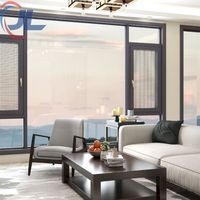 Ventanas de Diseño Moderno con Doble Acristalamiento, Ventana Corredera con Marco de Aluminio para Edificios