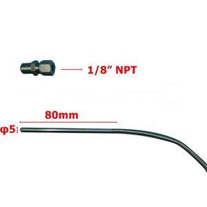 Sonde <span class=keywords><strong>de</strong></span> température à thermocouple <span class=keywords><strong>de</strong></span> type K à jonction exposée en acier inoxydable 304, modèle KEGT-3002a, filetage 1/8, compression réglable - Product Image 2