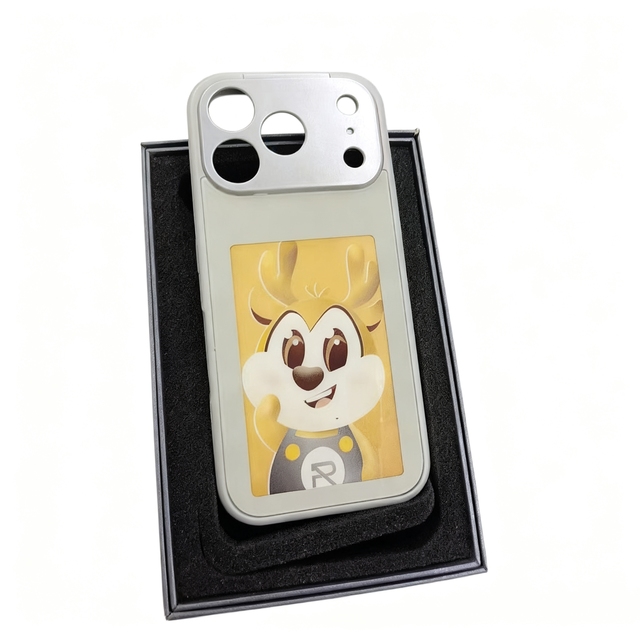 Smart NFC 4 Color E-ink Phone Case for iPhone 17 16 15 14 Pro Max Creative DIY Projection Digital Phone Cover NFC Phone Case