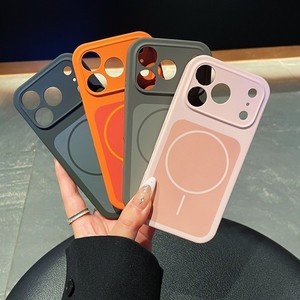 Senyork <b>Magnetic</b> Liquid Silicone Shockproof Wireless Charge Anti-Fingerprint <b>Camera</b> Protect Contrast Colors Phone Case for - Product Image 2