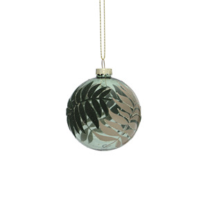 Fournitures <span class=keywords><strong>de</strong></span> noël Offre Spéciale boules <span class=keywords><strong>de</strong></span> verre vertes, ornements avec <span class=keywords><strong>fleurs</strong></span> pour décoration <span class=keywords><strong>de</strong></span> vacances et cadeau <span class=keywords><strong>de</strong></span> nouvel an - Product Image 3