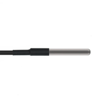 DS18B20 baja tahan karat Probe dengan kabel 1m/2m/3m/5m tahan air 18b20 Sensor suhu