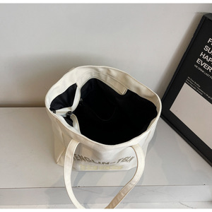 Customizable Cotton Canvas <b>Tote</b> Shopping <b>Bag</b> for Women-Medium Size <b>Shoulder</b> <b>Strap</b> Reusable Promotional Gift <b>Bag</b> Logo Design - Product Image 2