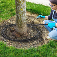 Tuyau d'irrigation goutte-à-goutte plat et raccordable, conception double couche anti-fuite, système d'arrosage de jardin qui économise 80 % de l'eau
