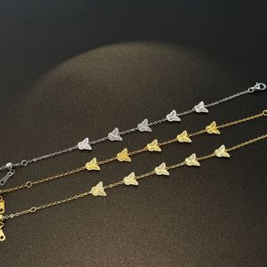 Dylam Charm Elegance Fine Jewelry S925 Silver Rhodium Gold Plated Link Chain Butterfly 5A Cubic Zirconia <b>Adjustable</b> <b>Bracelets</b> - Product Image 4
