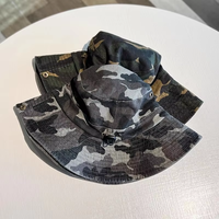Sombrero de Pescador Táctico Personalizado al por Mayor con Logotipo, 100% Algodón, Unisex, para Pesca, Camping, Protección Solar, Ajustable de 54-62 cm, OEM, en Blanco