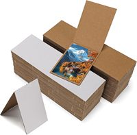 Protège-cartes de collection 3 " x 4,5 " en carton plié pour distributeur d'autocollants