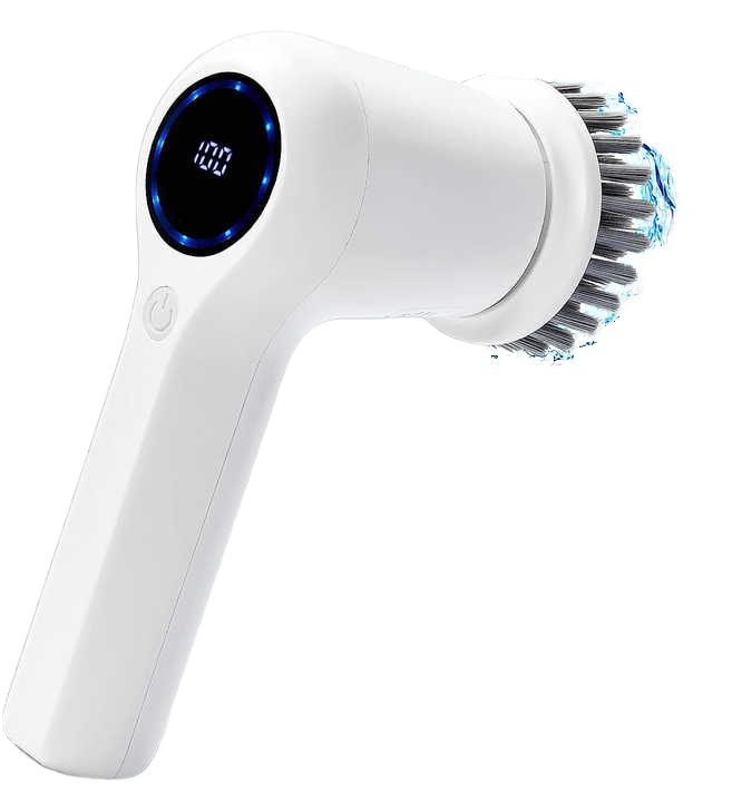 Electric Handheld Scrubbing Brush Plastic Kitchen