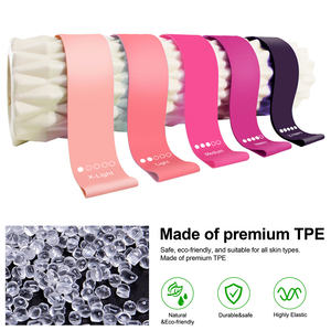 Set di Fasce Elastiche Personalizzate Viola Sfumato 5 Bande in TPE <span class=keywords><strong>per</strong></span> Yoga Tonificazione Glutei e Gambe Allenamento di <span class=keywords><strong>Forza</strong></span> Esercizio Completo del Corpo - Product Image 2