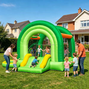 Château gonflable commercial de petite taille en PVC de haute qualité, personnalisé pour le divertissement des enfants et la location commerciale - Product Image 5