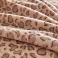Plaid en fausse fourrure de lapin à imprimé léopard, doux et moelleux, motif animalier, pour lit, canapé, textile de maison hivernal, vente en gros, approvisionnement en vrac