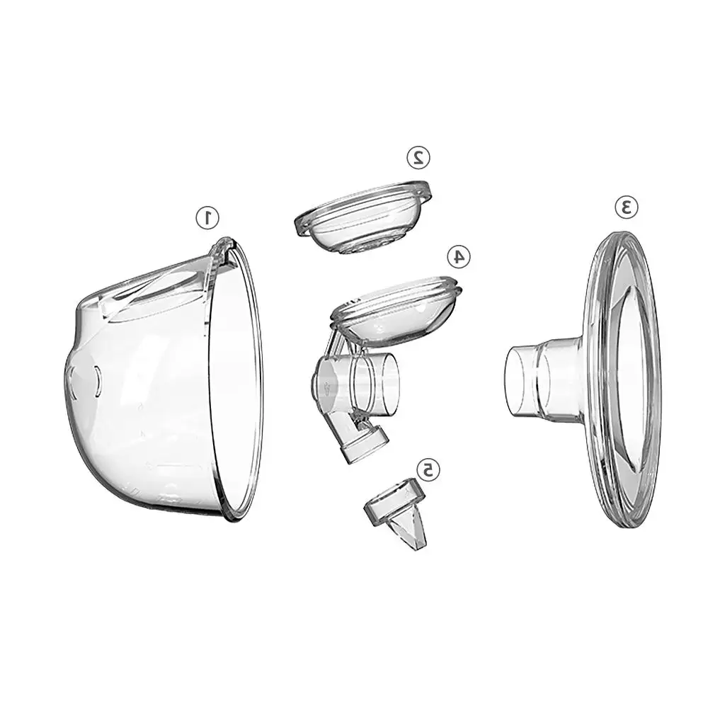 Accessori per tiralatte indossabili flangia/inserto/Linker/Kit valvola a becco d'anatra tazza di raccolta del latte a mani libere flangia tiralatte