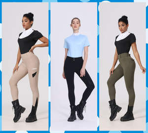 โรงงานผู้ผลิตขายส่ง ชุดเลกกิ้งขี่ม้าซิลิโคนสำหรับผู้หญิง ชุดชั้นในสำหรับขี่ม้า เสื้อผ้าขี่ม้า - Product Image 6