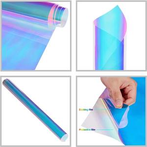 Film décoratif dichroïque irisé arc-en-ciel de qualité pour vitres de bureaux, isolation thermique, protection UV, 1,38*30m - Product Image 3