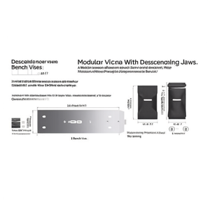 Tornillo de Banco Modular de Precisión con Mordazas Deslizantes 33.40mm x 60mm para Metalurgia - Product Image 2