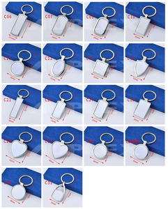 Porte-clés promotionnel personnalisé par sublimation, motif DIY, cadeau, différentes formes, porte-clés blanc vierge pour sublimation - Product Image 6