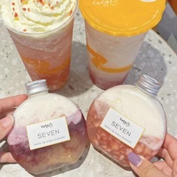 Bouteille en Plastique PET Jetable de 300 ml de Haute Qualité pour Boissons et Jus avec Bouchon à Vis, Vente en Gros Fabricant