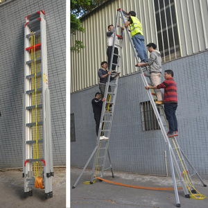 <span class=keywords><strong>Escalera</strong></span> Telescópica Multifuncional de Aluminio para Exteriores, Tipo Espiga, Plegable, Capacidad de Carga de 150 kg, Altura Extendida de 12 m - Product Image 2
