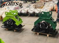 Compacteur vibrant hydraulique haute fréquence AORIS ARS02 en acier Q355 pour mini-pelle de 2-3 tonnes