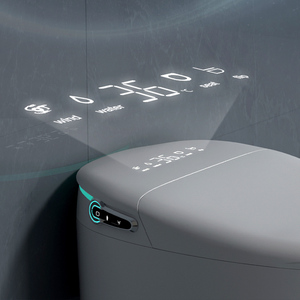 Mini Egg-Shaped Smart Toilet with Automatic UV Integration P-Trap Drainage Remote <strong>Control</strong> Seat Heating Strap for Small Spaces - Product Image 1