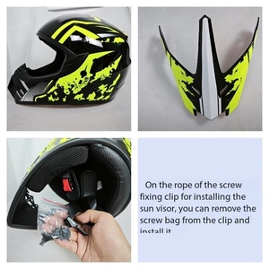Casco Todoterreno Unisex de Seguridad para Vehículos Eléctricos, Bicicletas de Montaña, Descenso a Alta Velocidad, Vehículos de Playa - Product Image 1