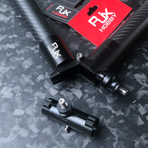 RJX 20/30mm Horizontal Folding Arm Parts for Agricultural Drones Aluminum Alloy Carbon Tube <b>Clamp</b> Adapter Connector Black Model - Product Image 5