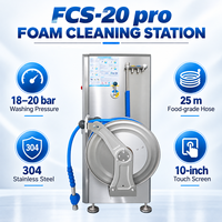 Station de nettoyage à la mousse en acier inoxydable 304, rinçage haute pression, désinfection à la mousse, machine de nettoyage des semelles de chaussures