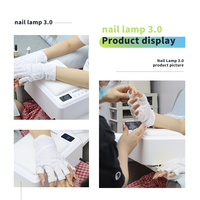 Lampe de polymérisation UV T8 Pro et Beyond pour la pose de gel sur les ongles avec coussin de main en cuir PU