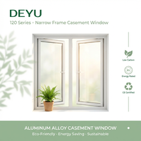 Deyu Série 120 – Porte battante horizontale en alliage d'aluminium avec isolation acoustique intégrée, moustiquaire magnétique en acier inoxydable et verre trempé pour hôtel