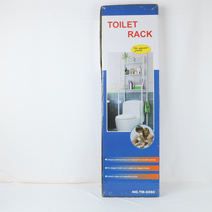 Estante de Almacenamiento de Tres Niveles, Estante de Baño, Soporte para Inodoro, Lavadora, Tipo Fácil de Instalar - Product Image 5