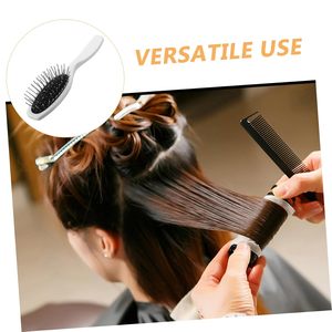 Cepillo de pelo rizado de bambú con logotipo personalizado para mujer, cepillo de cerdas de jabalí con cojín de aire para extensiones de cabello, cepillo de cerdas de jabalí con logotipo - Product Image 5