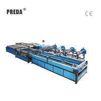 Machine de formage de connecteurs de conduits d'air PREDA en forme de U, ligne de production automatique de conduits 5 en 1 avec contrôleur CNC, équipement de ventilation et climatisation, vente chaude