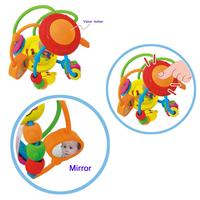 Balle d'activités pour bébé 3M+, hochet avec fonctions de préhension et de rotation, jouet sensoriel éducatif pour l'éveil des nourrissons