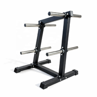 Nouveau style de support autoportant en acier pour disques de musculation