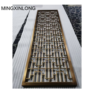 Thép Không Gỉ Màu Laser Rỗng Màn Hình Phân Vùng Phòng Divider Vàng Đen Antique Bronze - Product Image 6