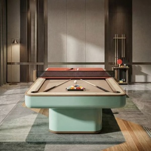 Mesa de <span class=keywords><strong>Billar</strong></span> de Madera Maciza de Pizarra de Diseño de Lujo de Alta Calidad en Oferta, 9 pies, 8 pies, 7 pies, con Acabado de Madera, 3 en 1, con Superficie para <span class=keywords><strong>Ping</strong></span> <span class=keywords><strong>Pong</strong></span> - Product Image 4