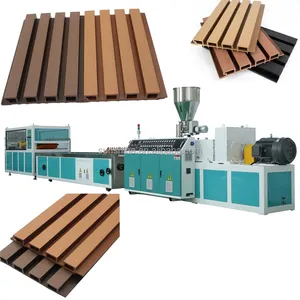 Pavimento impermeabile per esterni PE PP WPC bordo legno plastica composito Decking mattonelle estrusore macchina di estrusione