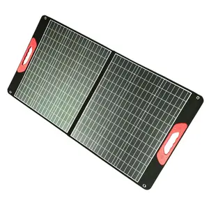 Beli panel surya lipat portabel, mono 60w 100w 200w 400w untuk generator tenaga surya pengisi daya matahari