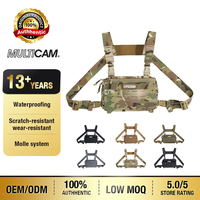 Sac de poitrine tactique MOLLE en nylon 500D découpé au laser, sac de poitrine réglable pour la chasse en plein air