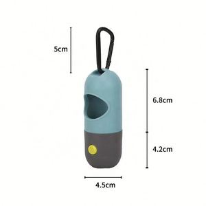 Portable LED Light Pet Dispenser with Biodegradable Pet Toilet <b>Bag</b> Garbage Bin Toilet <b>Cleaner</b> Made of Plastic - Product Image 3